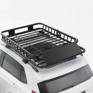 GAOMON Universal Roof Rack Cargo Basket, 51*36*5 Perfect for Camping, Tailgating, Road Trips, or Any Adventure. 5.5-Inch Side Rails Keep Gear Securely In Place. Durable Coating Resists Scratches and Rust.