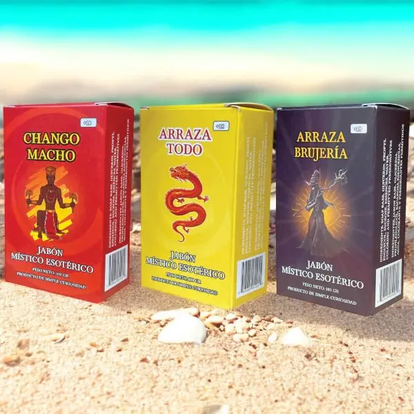 Misticos Esotericos Soap Pack of 6 Unique Titles 100G Each for Spiritual Cleansing & Ritual Work Body Care Herbal Blend Balancing