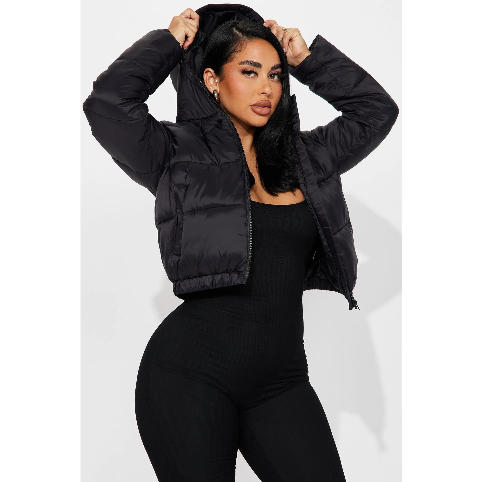 Up And About Puffer Coat - Black Up And About Puffer Coat - Black