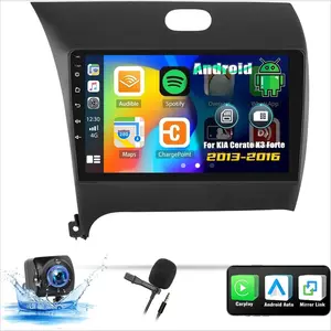 Radio for KIA Cerato K3 Forte 2013-2018, Android 15 Car Stereo with Wireless Carplay & Android Auto, 2+32G 9" Touch Screen Car Radio with Bluetooth, FM/RDS,DSP, GPS, WiFi, Backup Camera