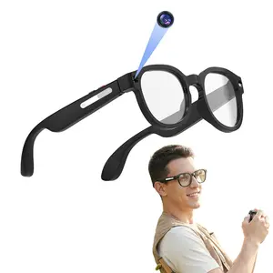 Gradient Lens Smart Glasses, Multifunctional Smart Glasses with 2MP Camera Anti-Shake, Video Recording Sports Glasses, AI Translation, Object Recognition, Hands-free BT Calling, Suitable for Outdoor, Indoor, Travel, Sports