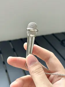 Simple Fashion Creative Microphone Pendant Necklace, Perfect for Any Occasion, Stylish Accessory for Everyday Wear