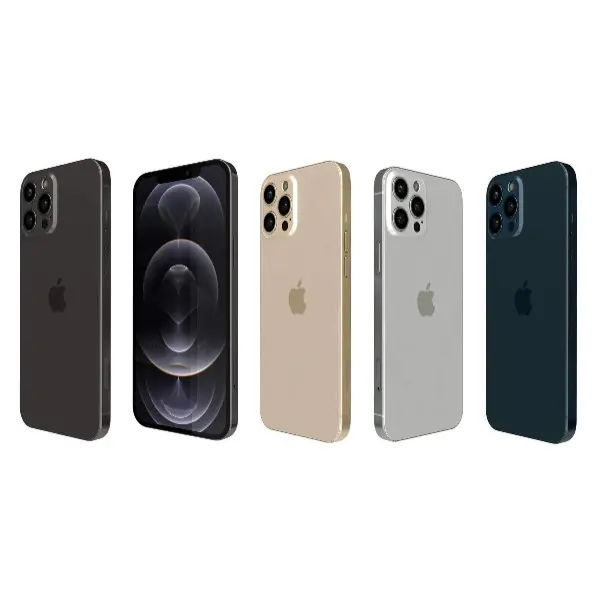 Refurbished Apple iPhone 12 Pro Max (Fully Unlocked) 256GB All Colors - Premium with 1 Year Warranty by BITB