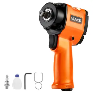 VEVOR 1/2-Inch Air Impact Wrench, Up to 738 ft-lbs Nut-busting Torque, Stubby Size & Lightweight Pneumatic Impact Gun for Auto Repairs and MaintenanceSummervibes