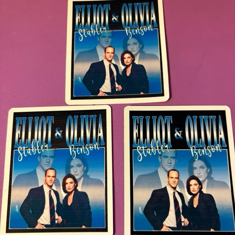 Olivia Benson & Elliot Stabler: Law and Order SVU Large Vinyl Sticker