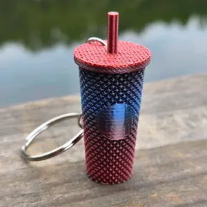 Studded Tumbler Keychain