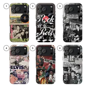 King of Rock N'Roll Phone Case for iPhone For Samsung, Phone Accessories, Cute Phone Case, Fashion Case, Perfect Gift for HerHim, Phone Case for iPhone, Creative Dual Layer Case