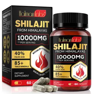 Hatmanlabs  Shilajit Capsules 16,000mg -120 Days Supply for Men and Women， Natural Shilajit from Himalayan Clean Fitness Supplement Absorbable Supplements