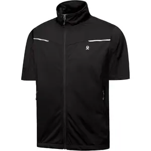 Men's Lightweight Softshell Vests Short Sleeve Jackets for Golfing Hiking Running
