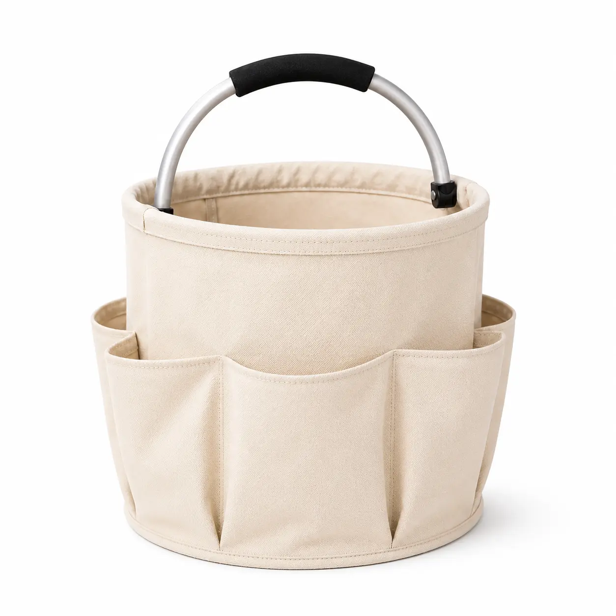 Heavy-Duty Collapsible Outdoor Storage Basket with Handle – Large Capacity Canvas Organizer Tote for Camping, Picnic, Gardening & Car Trunk Storage