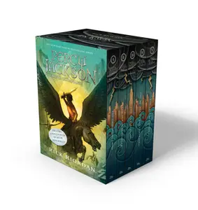 Percy Jackson and the Olympians 5 Book Paperback Boxed Set (W/Poster) -- Rick Riordan - Boxed Set