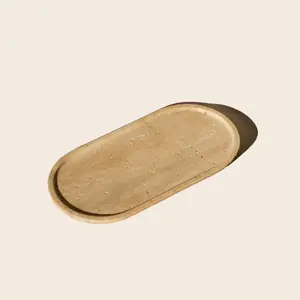 Travertine Display Tray | Akua Sonic | Hand Made Display Tray for Jewelry, Accessories and Household Items