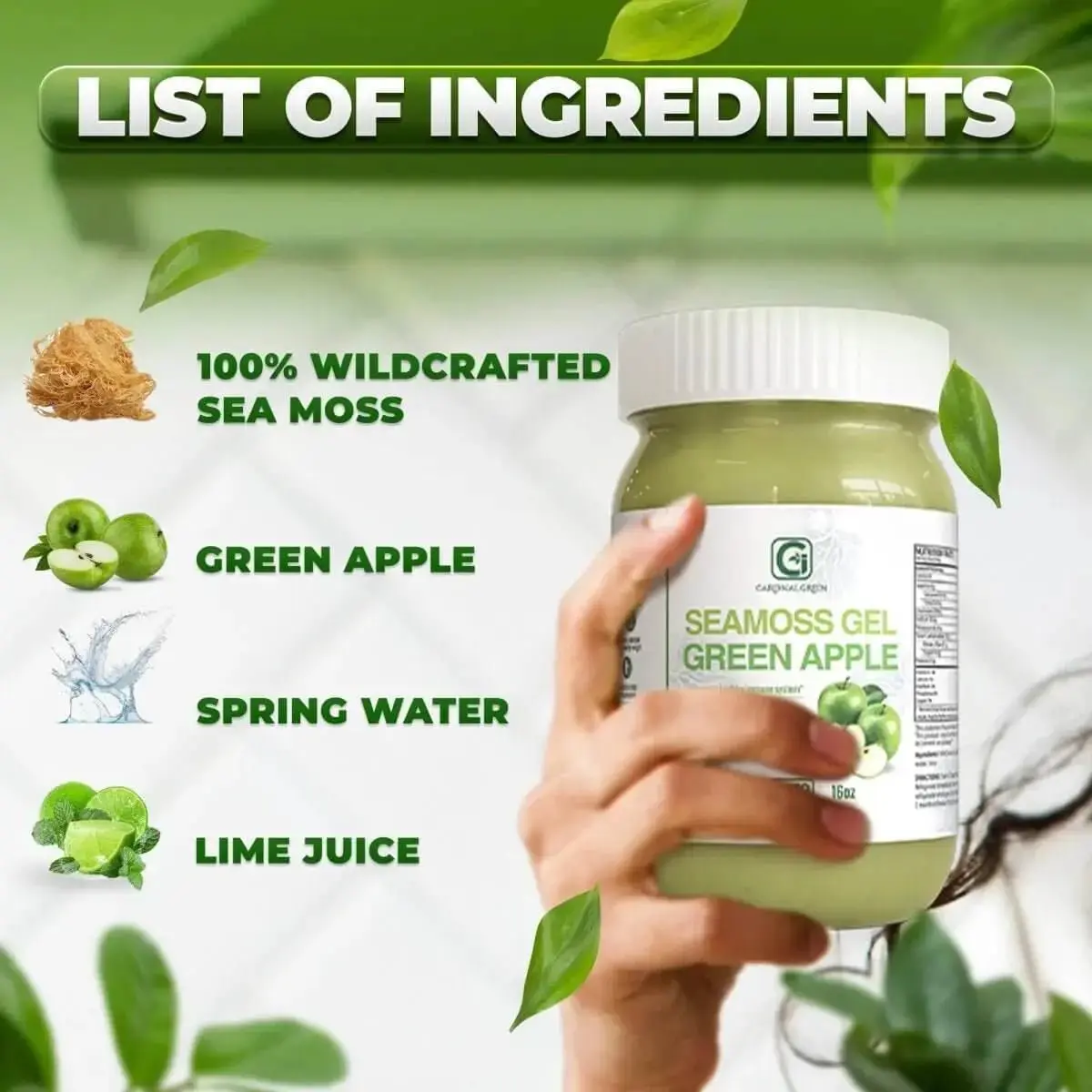 Green Apple Sea Moss Gel