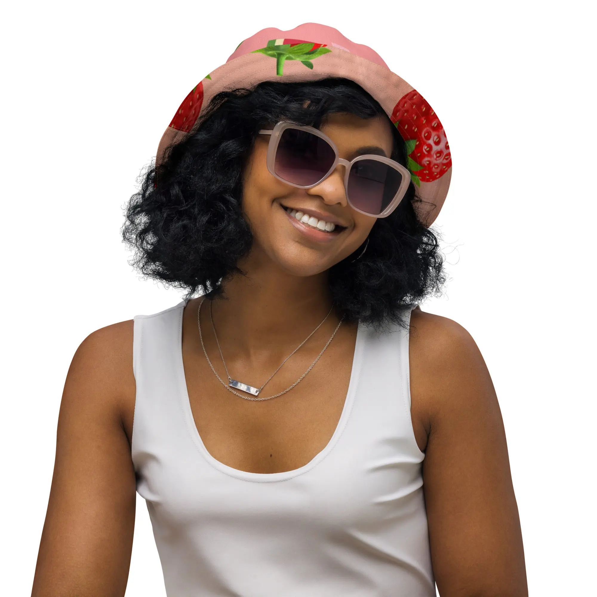 Reversible bucket hat Watermelon Strawberry
