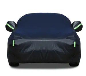 Black XXL Waterproof Outdoor Cover, All-Weather UV & Dustproof Rain Cover for Vehicle, Patio Furniture & Large Equipment