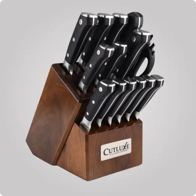 Cutluxe 15-Piece Knife Set with Block
