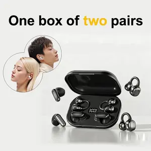 2026 New Two Pairs Wireless Couple Earbuds with LED Display – Bluetooth 5.4 In-Ear & Clip-On Headphones for Gaming, Music, Movies & Cute Gift Ideas,Summer Vibe
