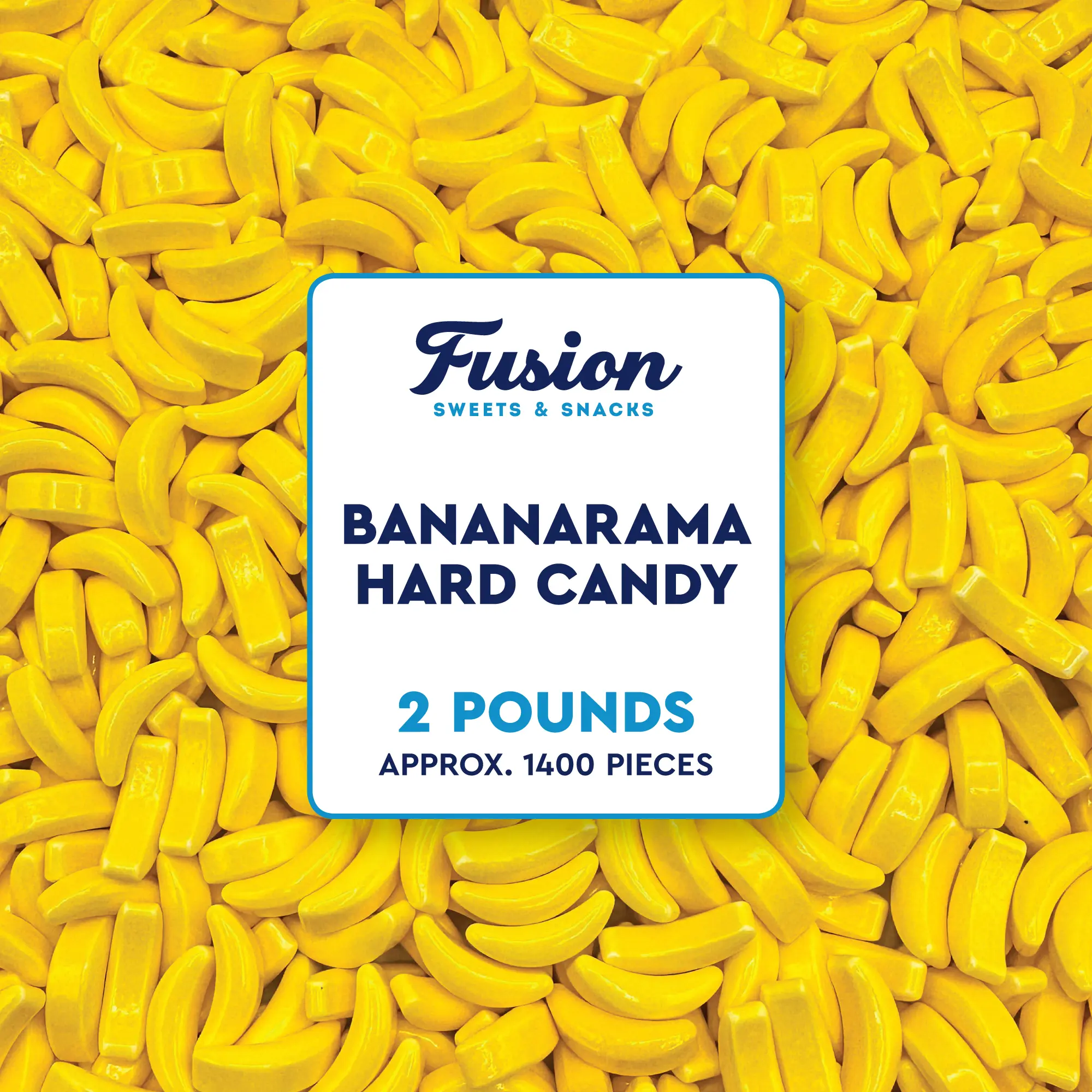 Bananarama Banana Candy – 2 LB Bulk Banana Flavored Hard Candy – Yellow Banana Candies – Candy Bananas for Gumball Machine Refills, Buffets, Party Favors, Gifts & More