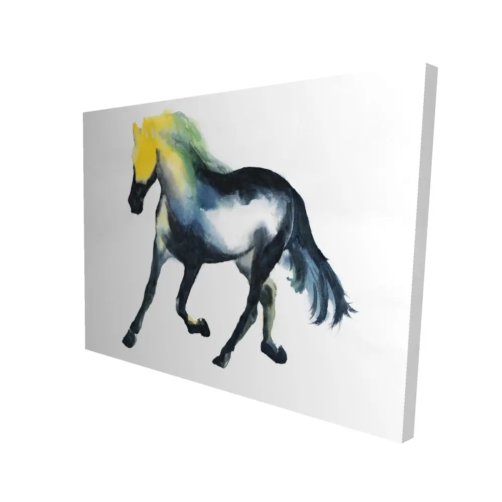 360 Stand Decorative Modern Galloping Horse Wall Print - 36x48 in High-Def Animal Artwork, Elegant Indoor Bedroom Home Decor, Home Supplies Poster, Artistic, Decoration, Brightening, Artistic Illustration Wall Arts, Animal Motif