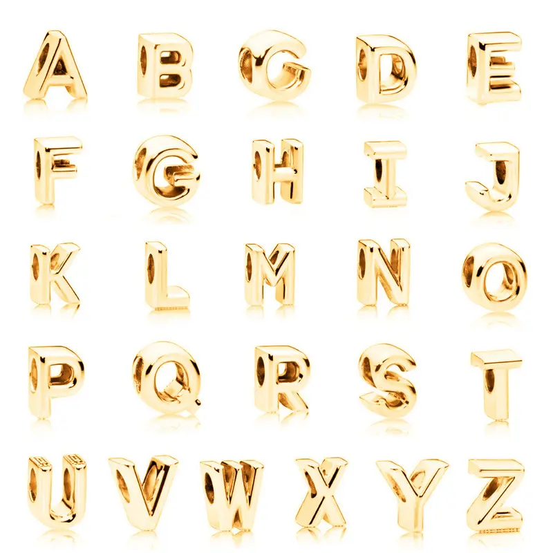 Alphabet Letters Beads Bracelet Accessories Charms Jewelry