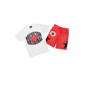 Sarge White/Red T-Shirt/Short Set