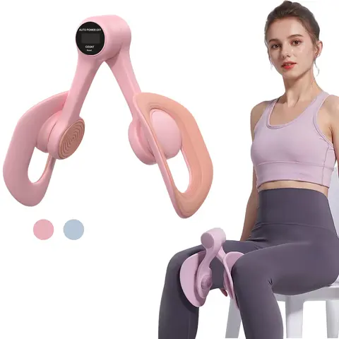 Ergonomic Thigh Exerciser Equipment with Counter - Portable Unisex PP/TPE Lightweight Adults' Training Tool, Skin-Friendly Soft Pads, Legs & Arm Workout Gear for Sedentary Lifestyle, Watch-TV Workouts, Full Body Support, Reduces Hand Fatigue