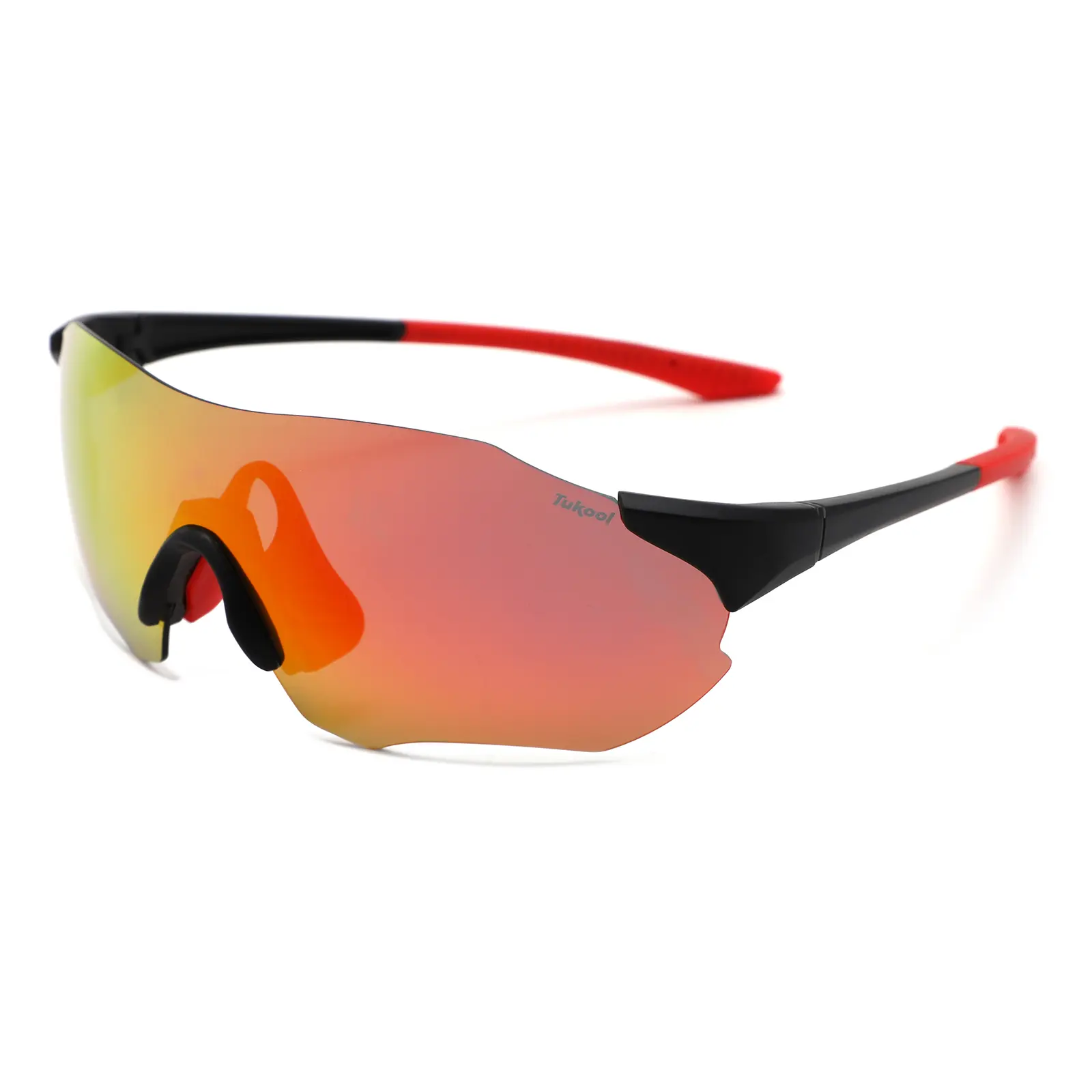 TUKOOL Leif.C Rimless Sports Sunglasses for Men Women, 19g Ultra-Lightweight TR90, HD Polarized Cycling and Baseball Glasses