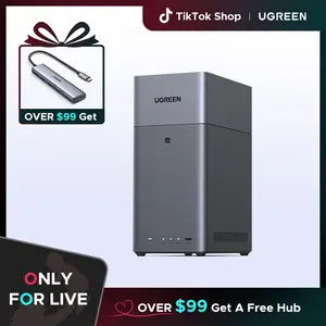 【LIVE ONLY】UGREEN NASync DH2300 2-Bay Desktop NAS, Support Capacity 60TB (Diskless), Remote Access, AI Photo Album, Beginner Friendly System, 4GB LPDDR4X RAM,1GbE, 4K HDMI, Network Attached Storage（Drives Not Included）,TikTokShopHolidayHaul outdoorfun