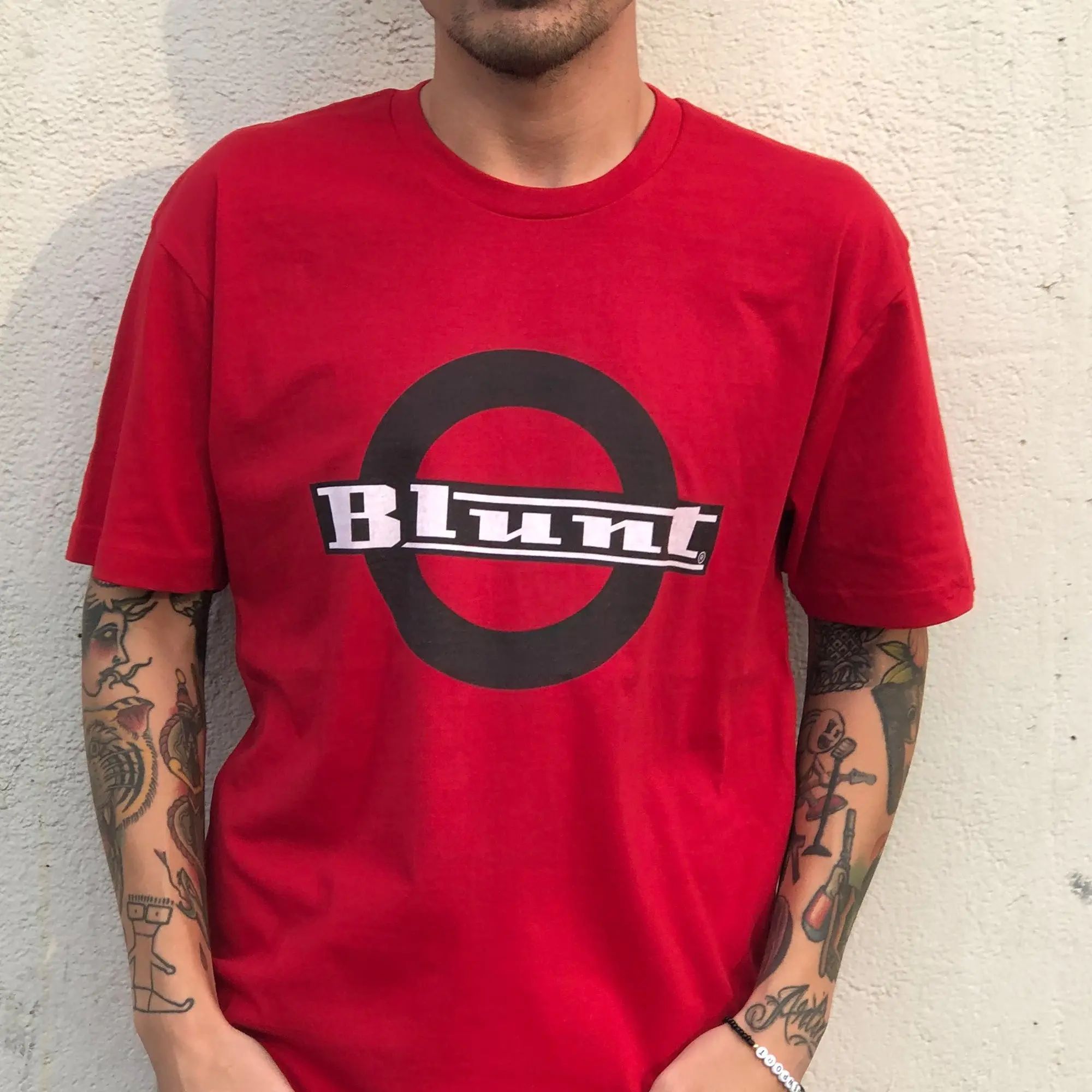 Blunt: Circle Logo Tee- Red