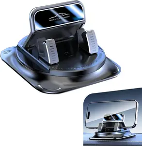 Car Phone Mount: 360° Rotatable, Strong Adhesive for Vehicle Use