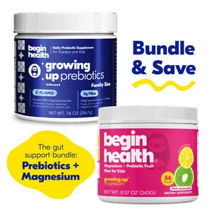 Begin Health Daily Prebiotic + Magnesium Bundle for All Ages | Supports Digestion, Regularity & Hydration | 2-Product Gut Health Bundle | Pediatrician Approved