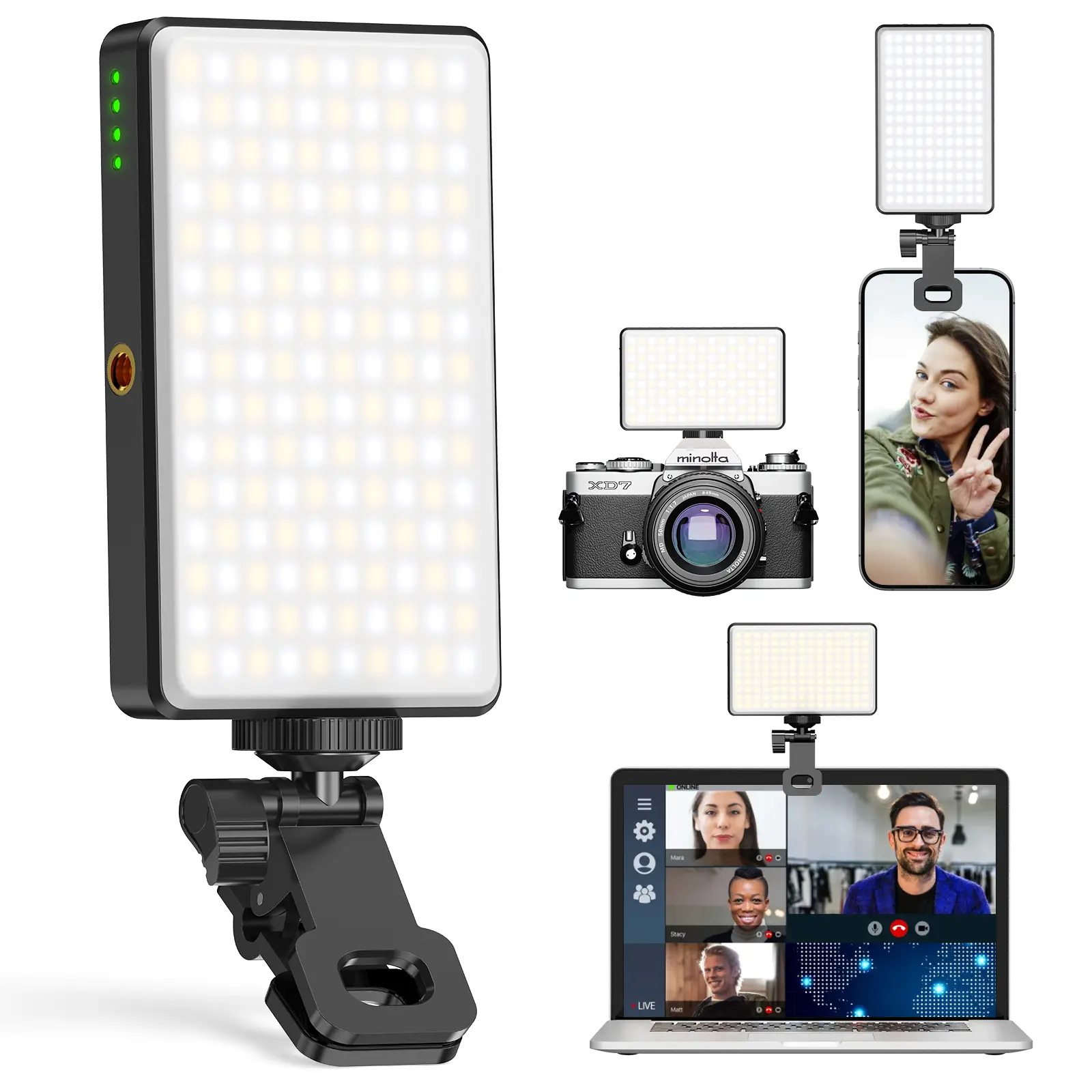 LED Light Panel for Photography & Video Recording - Bright, Even Lighting for Cameras, Laptops - Home Supplies Visual Content Enhancer