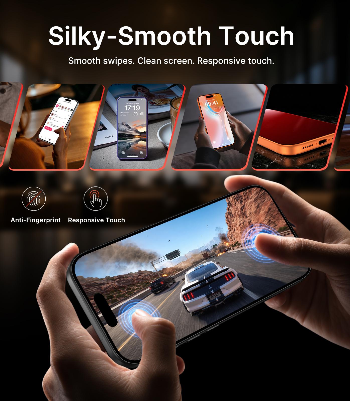 [2-PCS] PandaShield Red Color Privacy Screen Protector, Dust-Free Applicator for iPhone 18/17/16/15/14/13 pro plus max, Reusable easy Installation, Fully Protection, 25° anti-peeping privacy layer, Fingerprint-proof Electroplated Surface, Cellphone,