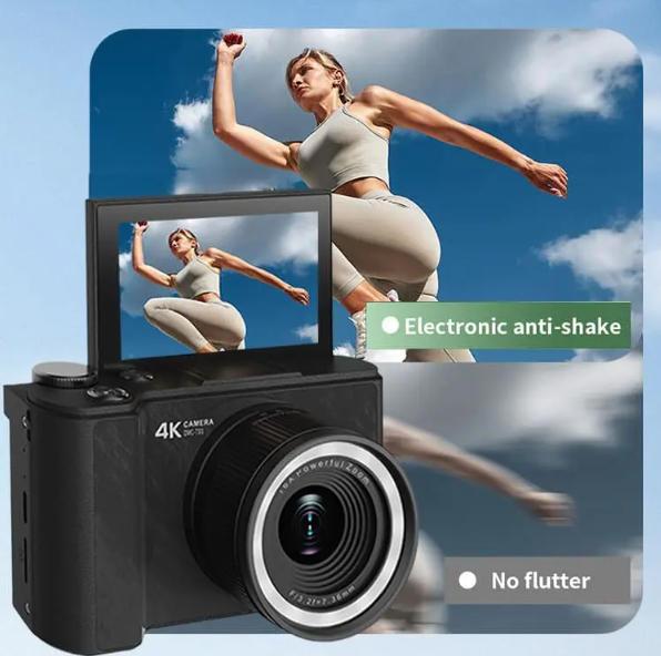 2026 Upgrade 2.0 4K Digital Camera for Photography, Foldable Screen Portable Vlogging Camera with 32GB SD Card, Wrist Strap, Self Timer, Anti-Shake, Digital Zoom, Ideal Gift for Girls, Boys Teenagers, and Beginners 2026 Upgrade 2.0 4K Digital Camera for Photography, Foldable Screen Portable Vlogging Camera with 32GB SD Card, Wrist Strap, Self Timer, Anti-Shake, Digital Zoom, Ideal Gift for Girls, Boys Teenagers, and Beginners