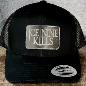 Ice Nine Kills Classic Yupoong Trucker Hat Leatherette Patch Laser Engraved Horror Rock Heavy Metal Terrifier Snapback Cap for Men & Women