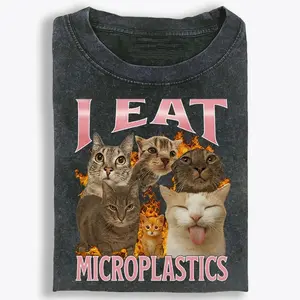 Retro washed fun cat emoji T-shirt, funny emoji cat, fashion shirt, cat lover, unisex, men's, women's, summer, gift for boyfriend, gift for girlfriend graphic T-shirt vintage clothing