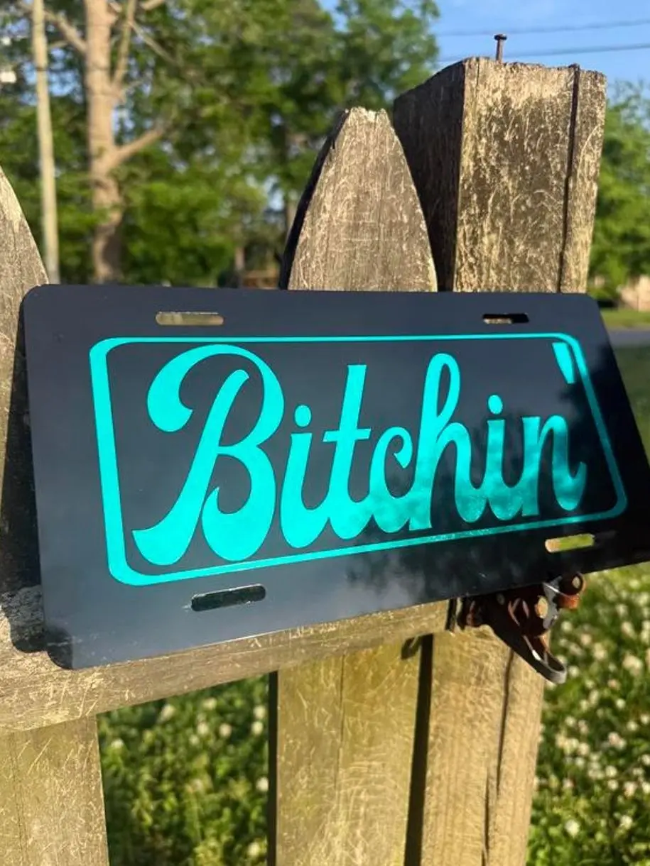 B*tchin' Custom Front License Plate Car Accessories Truck
