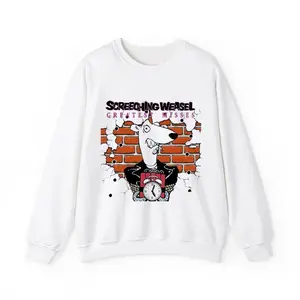 Screeching Weasel Band Unisex Unisex Crewneck Sweatshirt for Men - T-shirt, Menswear