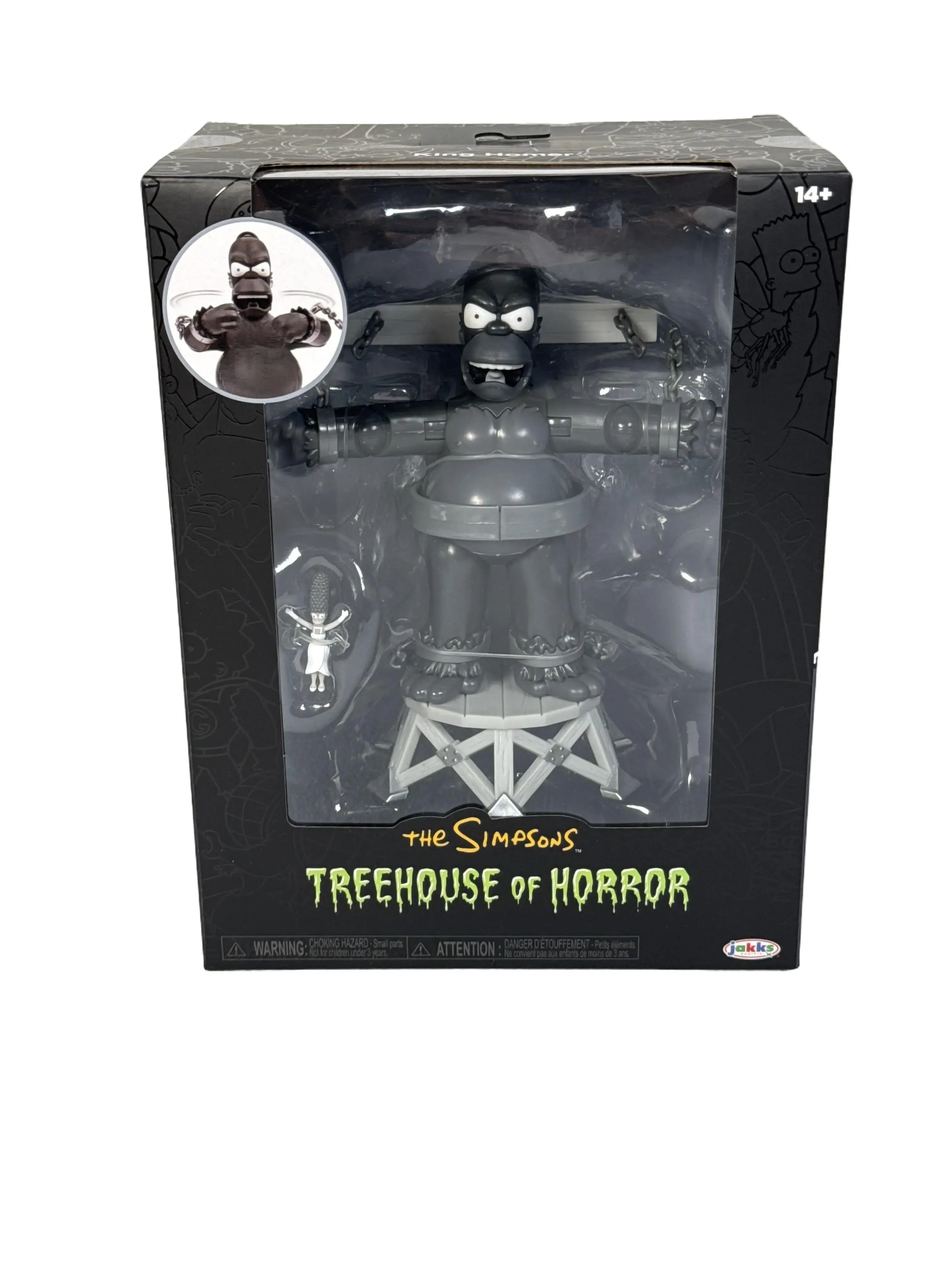 The Simpsons Treehouse of Horror King Homer Plastic Collectible Action Figure - Jakks Pacific Premium 5" Figure - For 6-8 Years, Any Fan of The Simpsons, No Warning Applicable