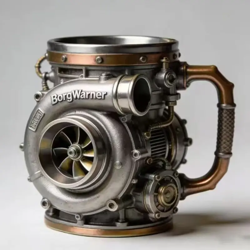 Retro Engine Mug, Engine Turbo Mug 3d Mechanical Coffee Cup, Stainless ...