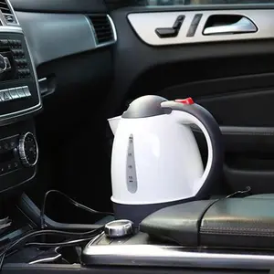 Portable Electric Water Kettle, Stainless Steel Car Heater, Automatic Shut-Off, Travel Coffee Tea Pot, 12V Dc Socket, 1000ML Capacity