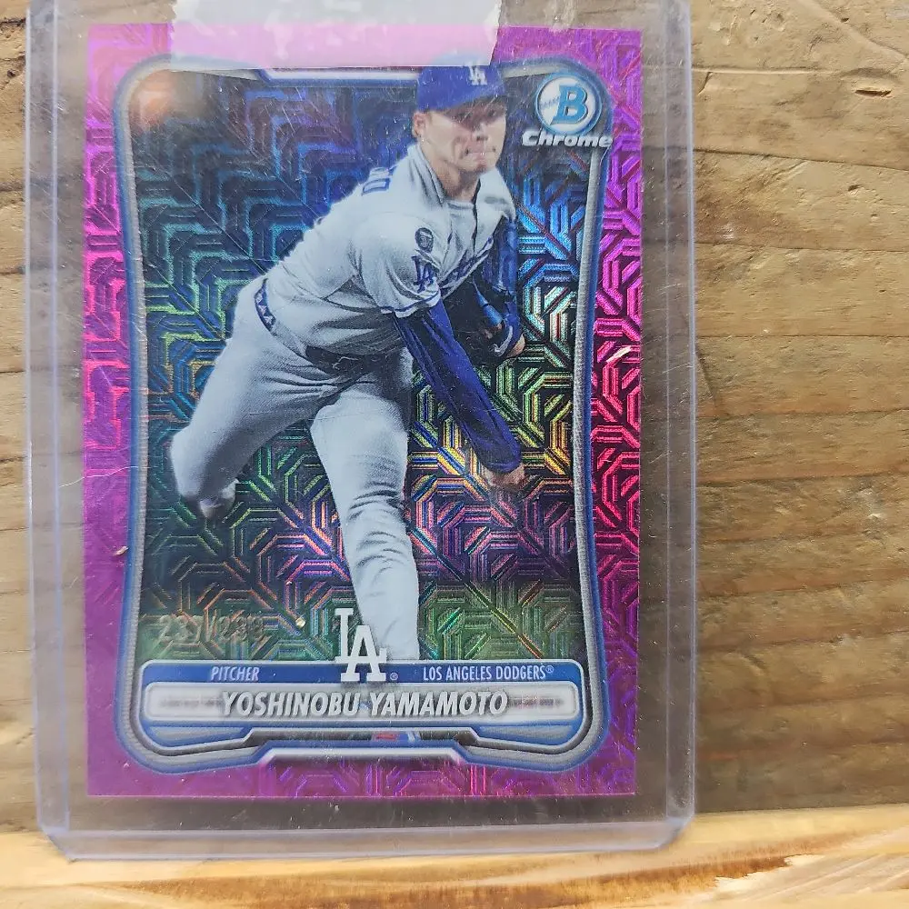 Product Name: Yoshinobu Yamamoto 2025 Bowman Chrome Mojo Purple Refractor #237/299 – Dodgers