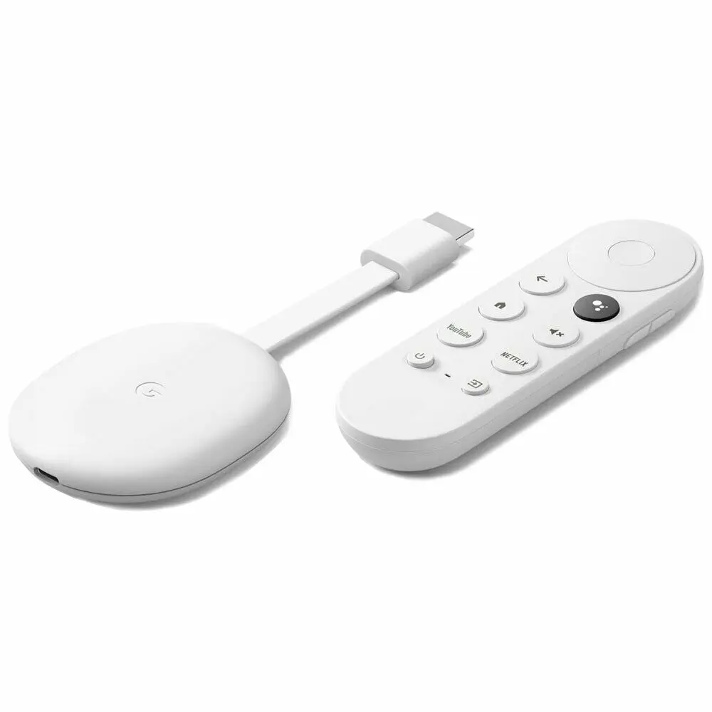 Google Chromecast 4K with Google TV Snow - 4K HDR Streaming @ 60fps
