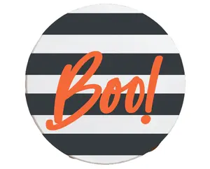 Boo Striped Fall Door Sign Halloween Outdoor Decor - Front Door Ornaments & Decoration with Vibrant Colors and Intricate Detailing for Autumn & Halloween Celebrations