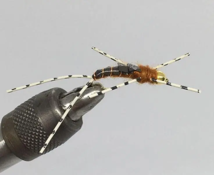 One Dozen (12) - Tungsten Beadhead Stonefly - Brown - Nymph