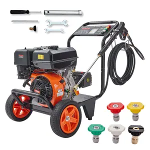 VEVOR Gas Pressure Washer,  Max 4400 PSI 4.0 GPM, Gas Powered Pressure Washer with Copper Pump, Spray Gun and Extension Wand, 5 Quick Connect Nozzles, for Cleaning Cars, Homes, Driveways, Patios