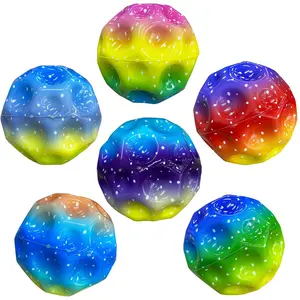 Moon Ball Extreme High Bouncing Ball Space Moonball Children Toys Balle Rebondissante Juguete Sensorial Antiestres Spielzeuge Kinder Round Rubber Durable