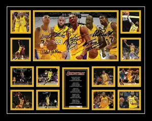 LA Lakers Signed Poster Limited Edition POSTER PRINT UNFRAMED Memorabilia