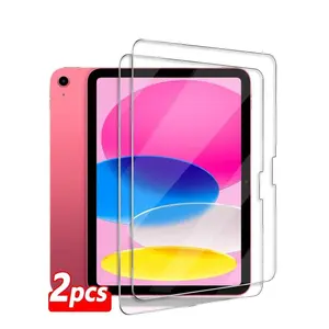 2pc iPad Steel Film, High Definition, Anti-Scratch, Full Screen Coverage, Strong Fingerprint Resistance, Compatible with iPad Air4, 5, 6, 10th Gen, 11, 12, Screen Protector