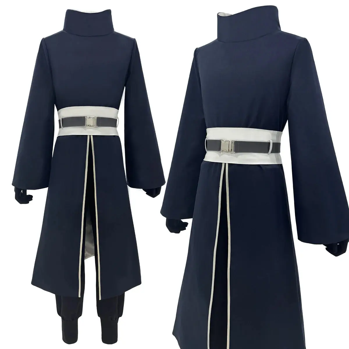 Obito Uchiha Cosplay Outfits Set - Unisex Autumn Polyester Clothes, Lightweight Breathable Coat, Top, Belt, Pants & Gloves for Halloween, Cosplay Events